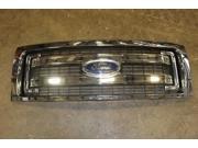 13 14 Ford F150 Hood Mounted Chrome Front Grille OEM LKQ