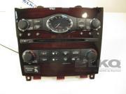 2012 Infiniti EX35 Heater AC Controls w Dash Clock Radio Controls OEM
