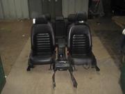 2012 12 Jetta GLI Front & Rear Black Leather Seat W/ Center Console OEM 2012 12 Jetta GLI Front & Rear Black Leather Seat W/ Center Console OEM