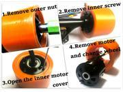 Replaceable hub motor wheels for 50mm 1200w hub motor 83*60mm 85A for electric skateboard motor kits
