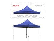 Cloud Mountain 9.8 X 9.8 Feet Pop Up Gazebo Replacement Canopy Cover with UV Resistent Waterproof Royal Blue