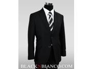 Boys Slim Fit Suit in Black Dresswear Set size 2