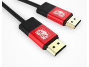 Gator Cable 35 feet Red HDMI Cable with rugged and durable aluminum metal housing High Speed V1.4 Ethernet 3D 1080P HD high definition 10.2Gbps