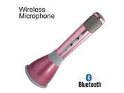 K068 KTV Karaoke Wireless Microphone Bluetooth Speaker Pink