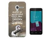 Vodafone Smart speed 6 Gel Silicone Case All Edges Protection Cover 341 Always Be Yourself Unicorn