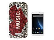 DOOGEE X6 5.5 Gel Silicone Case All Edges Protection Cover c1109 Cool Music Red Heart Hip Hop Rock Metal Dance Rave RnB Jazz