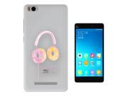 Xiaomi Redmi 3 Gel Silicone Case All Edges Protection Cover c1136 Cool Sweet Music Pink Donut Sprinkles Headphones
