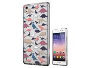 Huawei Y6 Gel Silicone Case All Edges Protection Cover C0136 Cool Fun Multi Dinosaurs