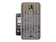 Huawei Ascend Y625 Gel Silicone Case All Edges Protection Cover 558 Cool Smiley Faces emoji Funky Funny