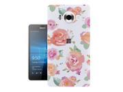 Microsoft Nokia Lumia 950 Gel Silicone Case All Edges Protection Cover c0106 Floral Shabby Chic Roses