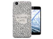 Wiko Pulp 4G Gel Silicone Case All Edges Protection Cover 552 Because Cats Collage Sketch Multi Cats Cute