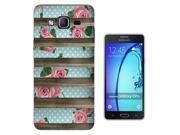 1425 Cool Fun Trendy Cute Shabby Chic Floral Flowers Roses Shelves Furniture Design Samsung Galaxy On5 Pro Fashion Trend CASE Gel Rubber Silicone All Edges P