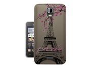 Huawei Ascend Y625 Gel Silicone Case All Edges Protection Cover 300 Shabby Chic Floral Paris Eiffel Tower