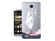 Huawei Mate 7 Gel Silicone Case All Edges Protection Cover c0448 Cool Fun Trendy hands feathers inspiration birds be free