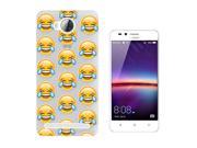 Huawei Y3II Y3 2 Two 2016 Gel Silicone Case All Edges Protection Cover c1075 Cool Funny Emoji Collage LMFAO Crying With Laughter