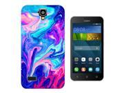 Huawei Ascend Y550 Gel Silicone Case All Edges Protection Cover c1105 Cool liquid Marble Effect Universe Hot Pink Blue
