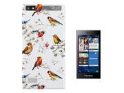 Blackberry Leap Gel Silicone Case All Edges Protection Cover C0788 - Beautiful Shabby Chic Colourful Birds Nature Wildlife Blackberry Leap Gel Silicone Case All Edges Protection Cover C0788 - Beautiful Shabby Chic Colourful Birds Nature Wildlife