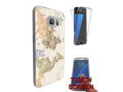 Samsung Galaxy S6 Edge 360 Degree Case Protection Gel Silicone Cover 178 Cool Fun World Map The World Look