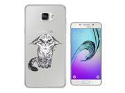 Samsung Galaxy A5 2016 SM A510F Gel Silicone Case All Edges Protection Cover C0912 Cute Sad Kitten Black And White Tiger Face Wildlife