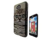 LG L90 Gel Silicone Case All Edges Protection Cover 040 Cool Geek Kitten Cat Reading Sunglasses Funny