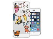 iphone SE 2016 Gel Silicone Case All Edges Protection Cover C0822 Cool Cute Playful Naughty Cats Kittens