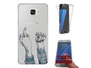 Samsung Galaxy A3 2016 SM A310F Fashion Trend Complete 360 Degree protection CoqueGel Silicone Case All Edges Protection Cover C0361 Middle Finger You Fun