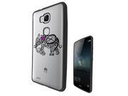 Huawei Ascend Mate 7 Mini Gel Silicone Case All Edges Protection Cover c0304 Cool Fun Aztec Elephant Drawing