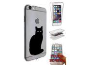 iphone 6 6S 4.7 360 Degree Case Protection Gel Silicone Cover C0029 Cute Black Cat