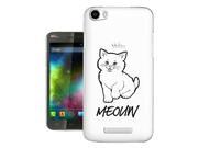 Wiko Rainbow Gel Silicone Case All Edges Protection Cover C0925 Meouw Cat Kitten Feline Cute Animal Pet