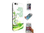 iphone 6 Plus 6S plus 5.5 360 Degree Case Protection Gel Silicone Cover 760 Cool Cute Life Quote Where There Is Life There Is Hope