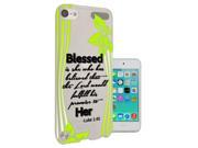 Apple ipod Touch 6 Gel Silicone Case All Edges Protection Cover C0923 Luke 1 45 Quote Religious God Jesus Blessed Inspirational