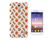 Huawei Ascend Y635 Gel Silicone Case All Edges Protection Cover C0806 Cool Cartoon Junk Food Fast Food Fries Chips Burger Hotdog