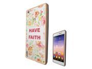 Huawei Ascend P7 Gel Silicone Case All Edges Protection Cover c0107 Floral Shabby Chic Roses live love laugh