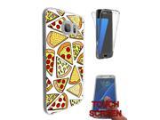 Samsung Galaxy S7 G930 360 Degree Case Protection Gel Silicone Cover 605 Yummy Pizza Slices