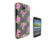 Samsung Galaxy S5 Mini Gel Silicone Case All Edges Protection Cover C0595 Beautiful Shabby Chic Pink Roses Wallpaper Collage