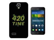 Huawei Ascend Y550 Gel Silicone Case All Edges Protection Cover 1567 Cannabis Leave 420