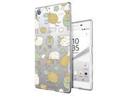 Sony Xperia Z2 Gel Silicone Case All Edges Protection Cover C0656 Cartoon Art Of Farm Sheep Sleeping Holding Love Hearts