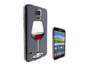 Samsung Galaxy S5 Gel Silicone Case All Edges Protection Cover C0556 Red Wine Alcohol Drink Chilled