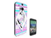 Htc One M9 Gel Silicone Case All Edges Protection Cover 1131 Unicorn Pink Purple Aztec