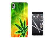 BQ Aquaris X5 Gel Silicone Case All Edges Protection Cover 576 Cannabis Leaf Rasta Style
