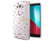 LG G3 Gel Silicone Case All Edges Protection Cover C0668 Mini Multi Pink Love Hearts
