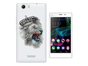 Wiko Ridge Fab 4G Gel Silicone Case All Edges Protection Cover C0306 Cool Fun Crown Lion