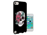 Apple ipod Touch 5 Gel Silicone Case All Edges Protection Cover 1516 Trendy Floral Skull Tattoo Biker Sugar Skull