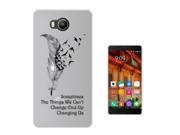 Elephone P9000 Lite Gel Silicone Case All Edges Protection Cover C0041 Feather You Gotta Fall Before You Fly
