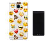 OnePlus 3 Gel Silicone Case protection Cover C0933 Smiley Emoji Heart Love Sunglasses Poop Laughter Faces App