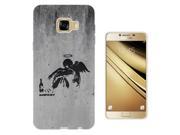 Samsung Galaxy C5 5.2 Gel Silicone Case All Edges Protection Cover 199 Banksy Graffiti Art Fallen Angel