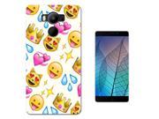 Elephone P9000 Gel Silicone Case protection Cover 1307 Trendy Kawaii Colourful Emoji Apps Emoticons Hearts Smiley Face
