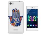 Wiko Fever special edition 5.2 Gel Silicone Case All Edges Protection Cover C0880 Religious Protection Blue Evil Eye Hamsa Hand
