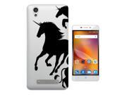 ZTE Blade X3 Gel Silicone Case All Edges Protection Cover C0274 Collage Unicorn Mythical Horse Rare
