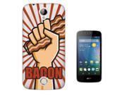 Acer Liquid Z330 Gel Silicone Case All Edges Protection Cover C0698 Bacon Hand Food Bacon Love